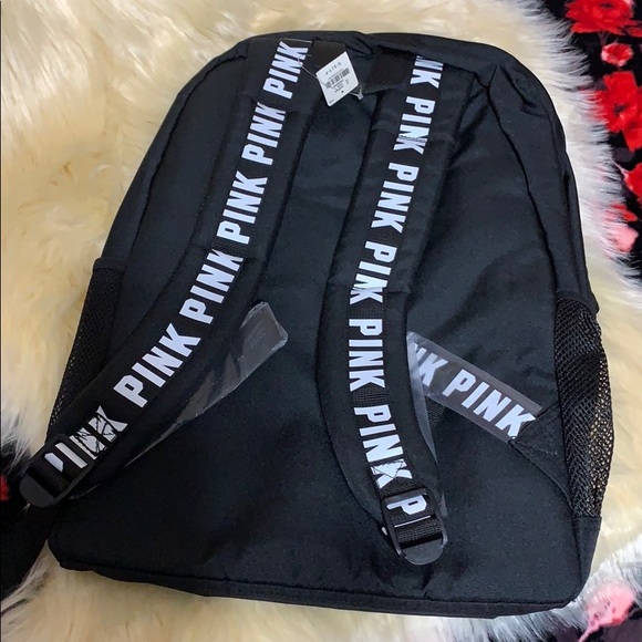 Pink Black Campus Back Pack - Picture 4 of 8